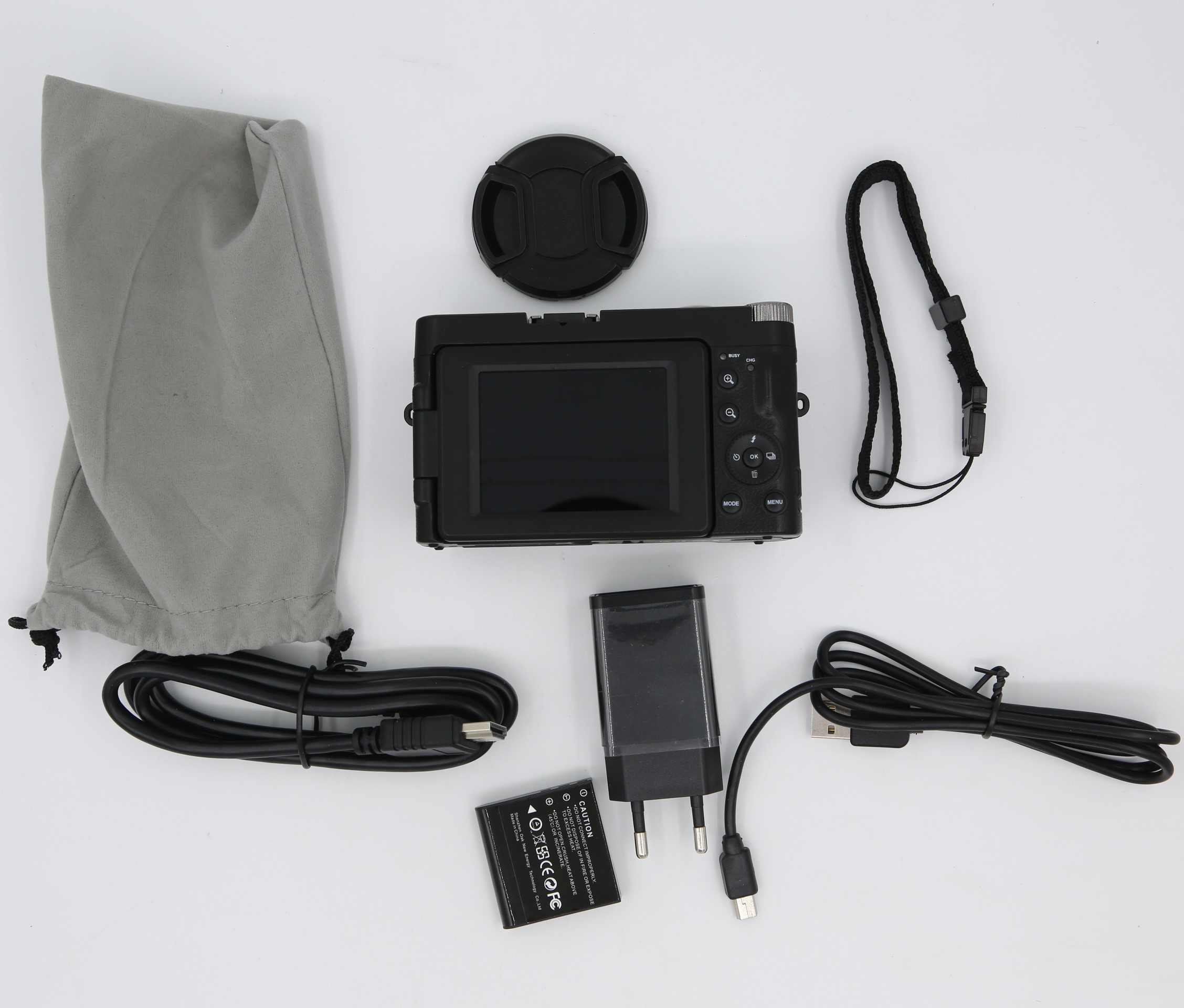 INF 24 mit Zoom schwarz Digitalkamera MP, 16x Digitalkamera HD und 1080p