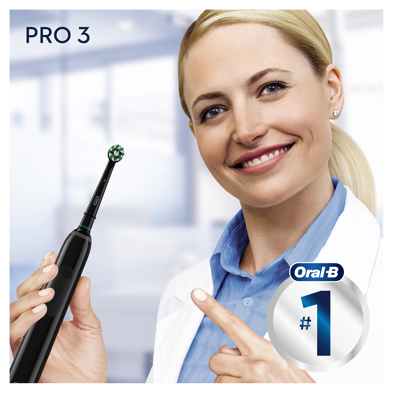 ORAL-B Pro 3 3500 Elektrische schwarz Zahnbürste