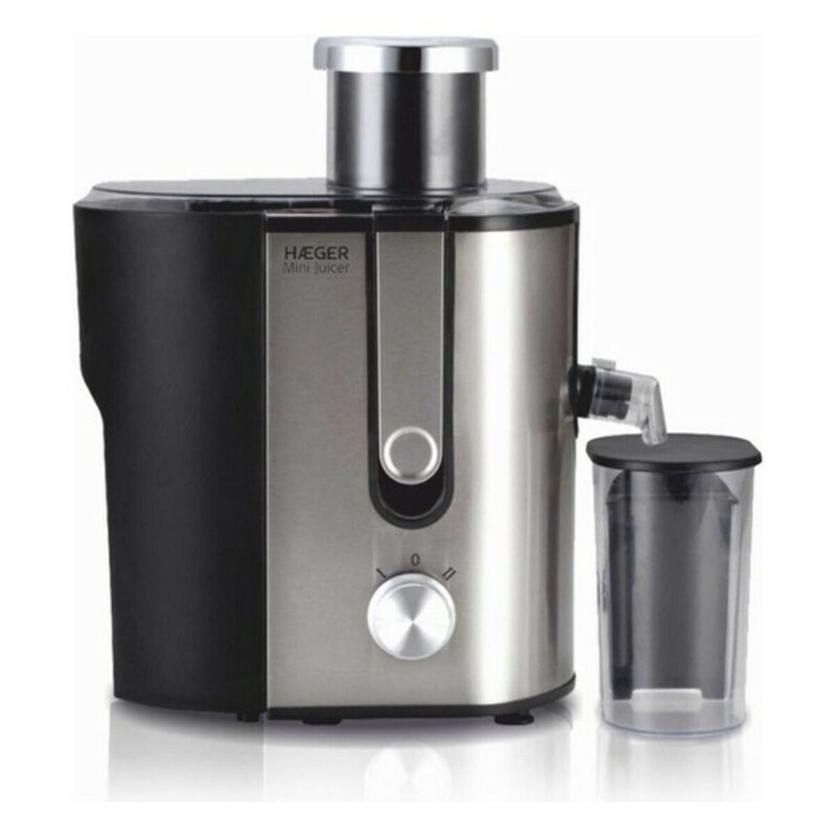 Licuadora - MINI JUICER HAEGER, 600 W, 1.3 l, Plata