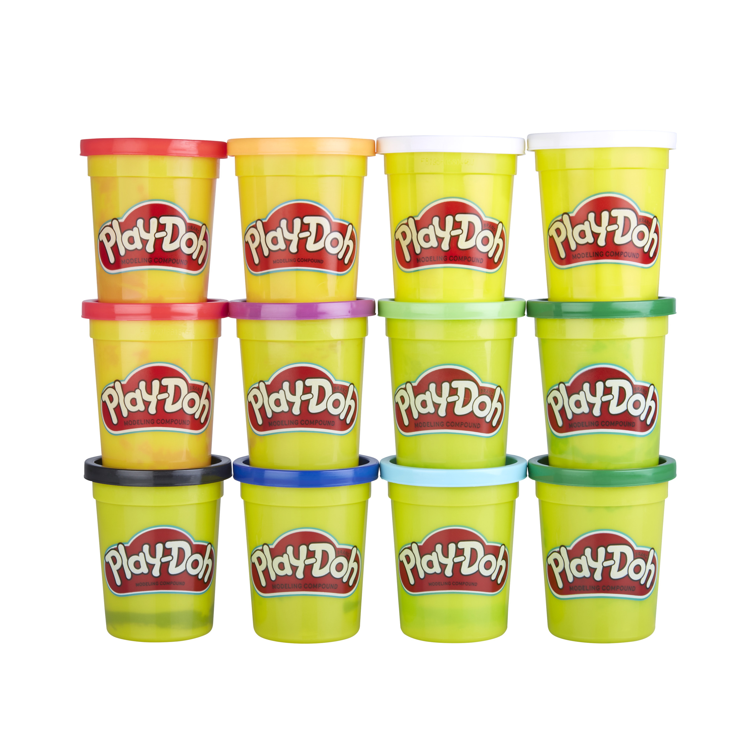 Plastilina Playdoh 12 pots de invierno em color 4 oz edad 2 años pack botes frios hasbro e4830f02