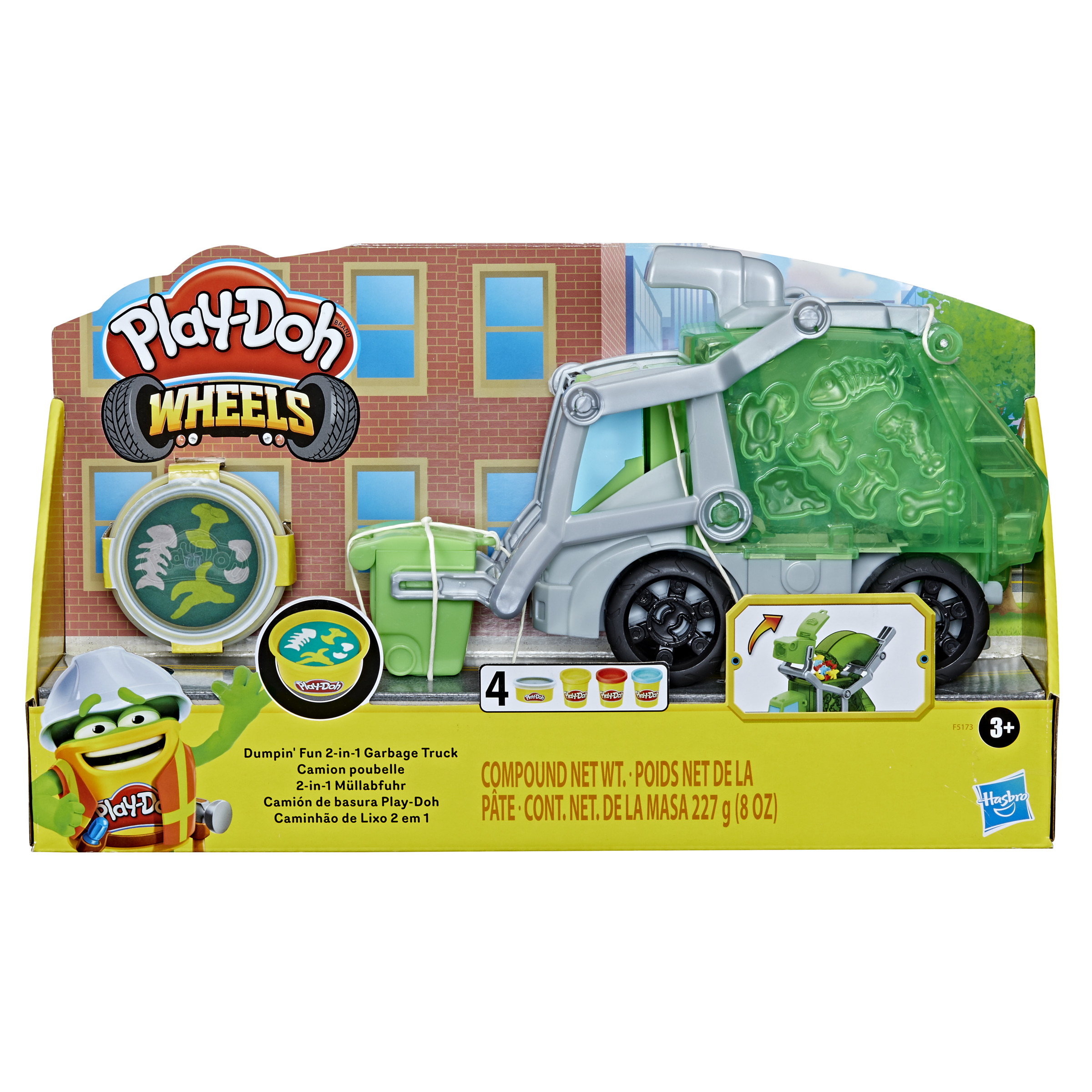 Plastilina Playdoh Wheels garbage truck edad minima 3 años juguete creativo de