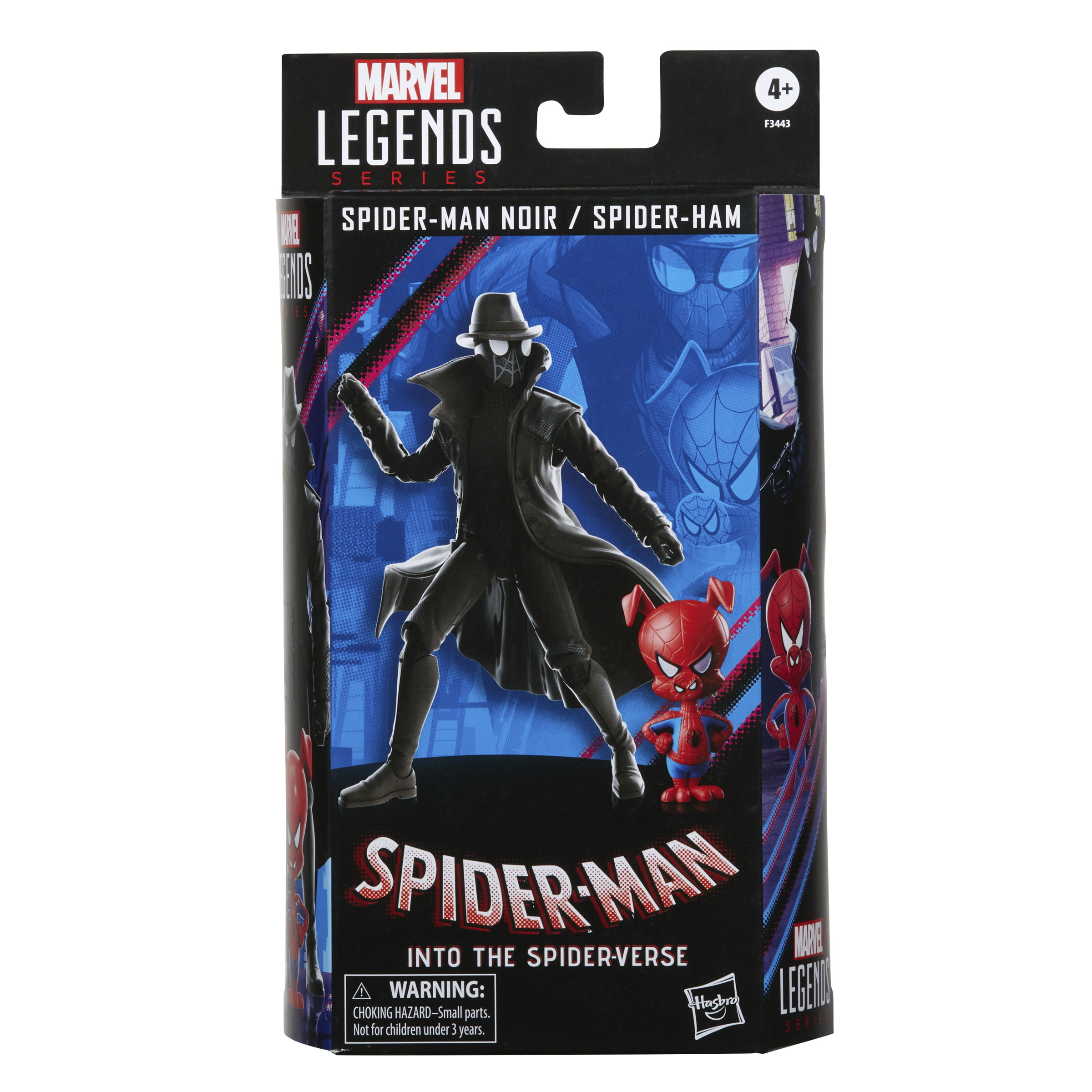 Figura - Marvel Legends Series - 60th Anniversary - Spider-Man Noir y Spider-Ham - Pack doble SPIDER-MAN, 4 Años+, Multicolor