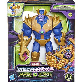 Figura  - Marvel - Avengers Mech Strike - Monster Hunters - Thanos Golpe Monstruoso MARVEL CLASSIC, 4 Años+, Multicolor