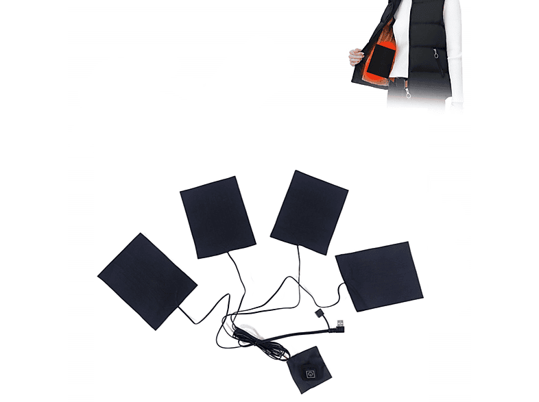 Alomejor USB Heizkissen 5V 2A - Wärme-Kissen Für Kleidung, Outdoor, Camping