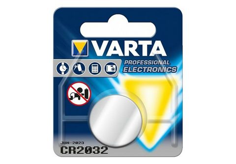 Varta CR2032 - Pila de botón de litio de 3 V, 1 unidad, Plateada :  : Electrónica