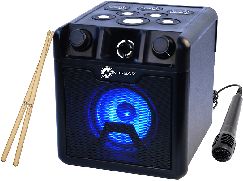 N-GEAR Drum 420 schwarz Block Karaoke-Lautsprecher