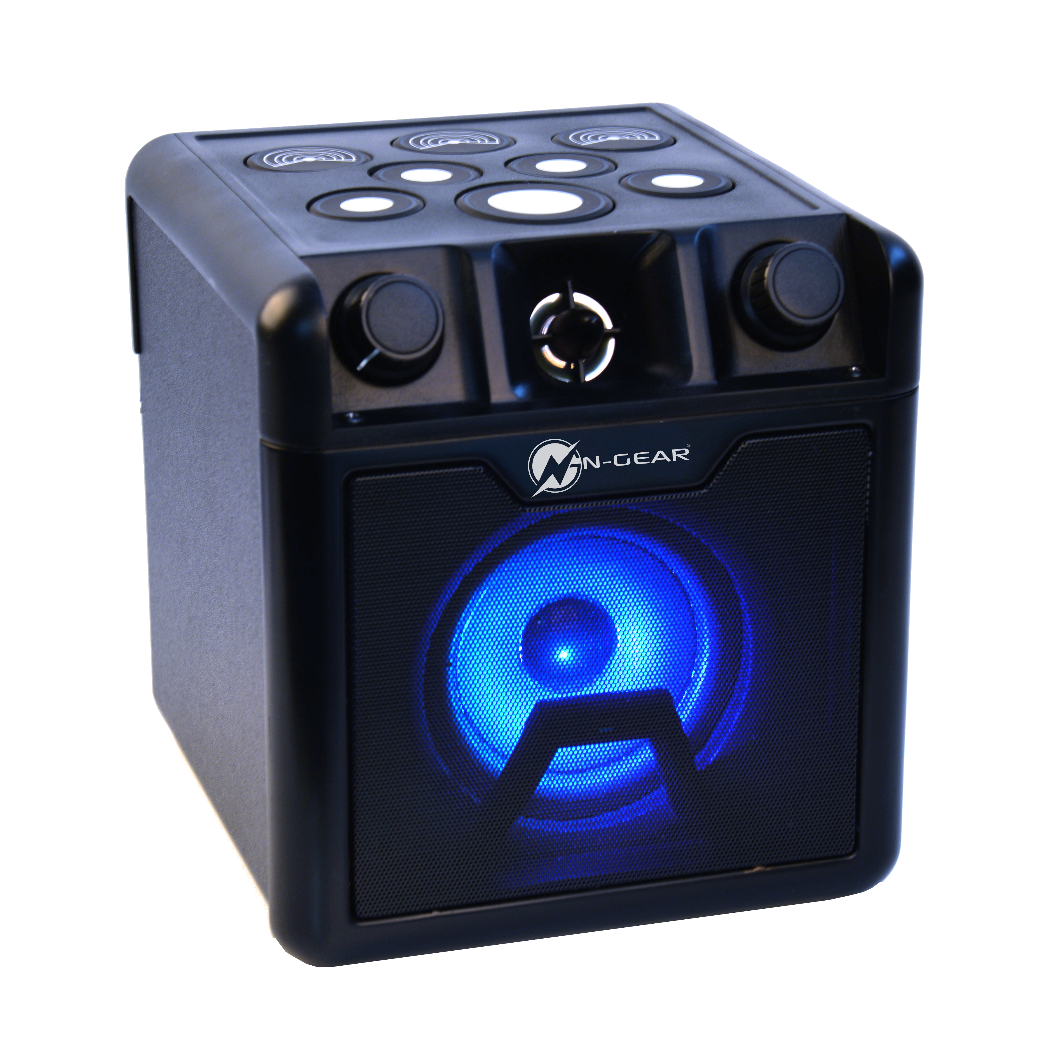 N-GEAR 420 Block Karaoke-Lautsprecher, Drum schwarz