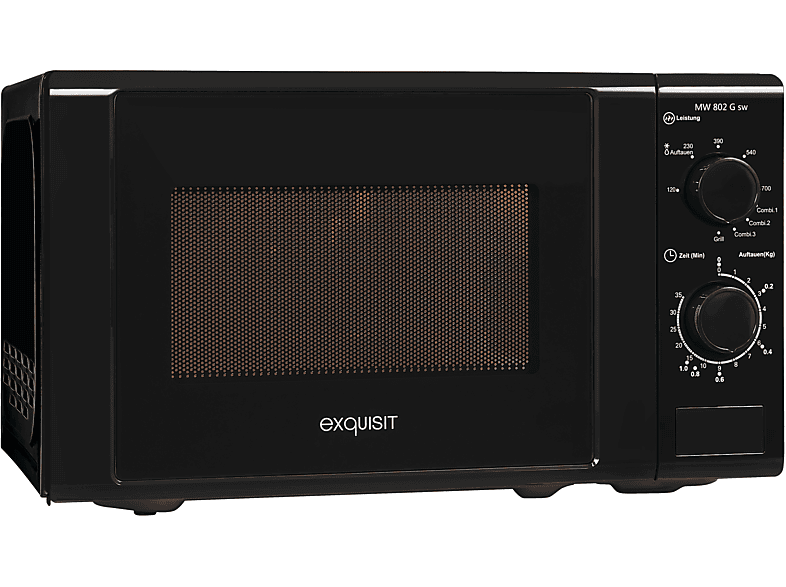 EXQUISIT MW 802 G sw (700 Watt) Mikrowelle