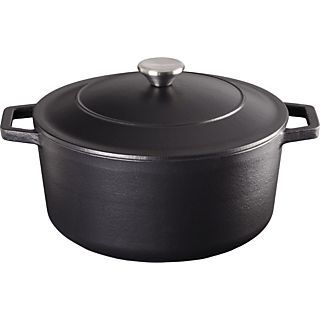 Cacerola - MELLERWARE Cuking! Heavy 26, 5.3 l, HIERRO FUNDIDO, Negro