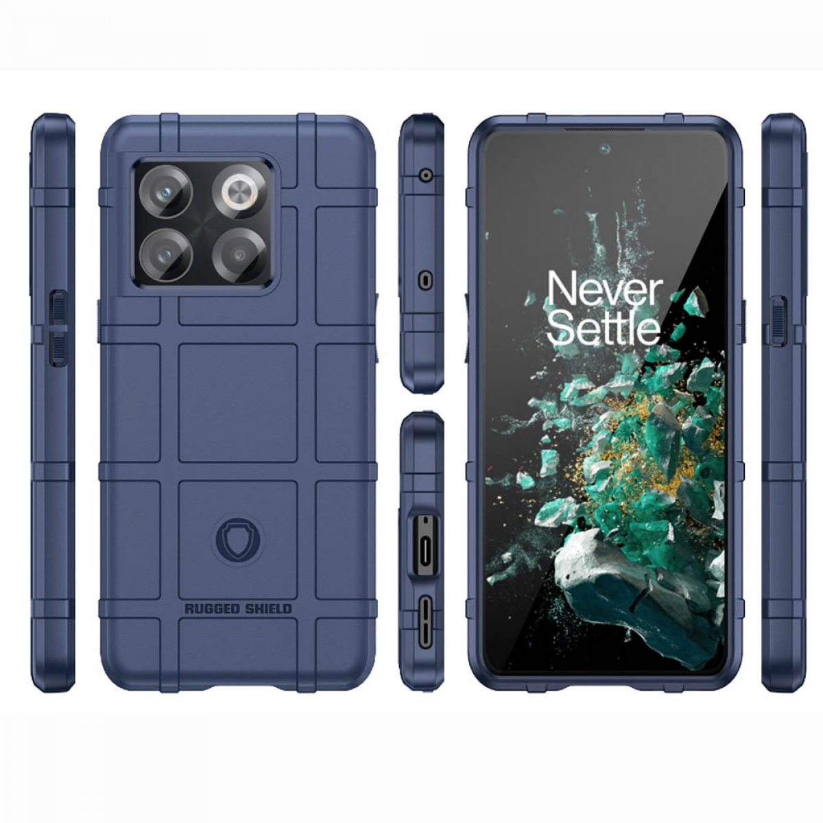 10T CASEONLINE Blau Rugged, Backcover, OnePlus, 5G,