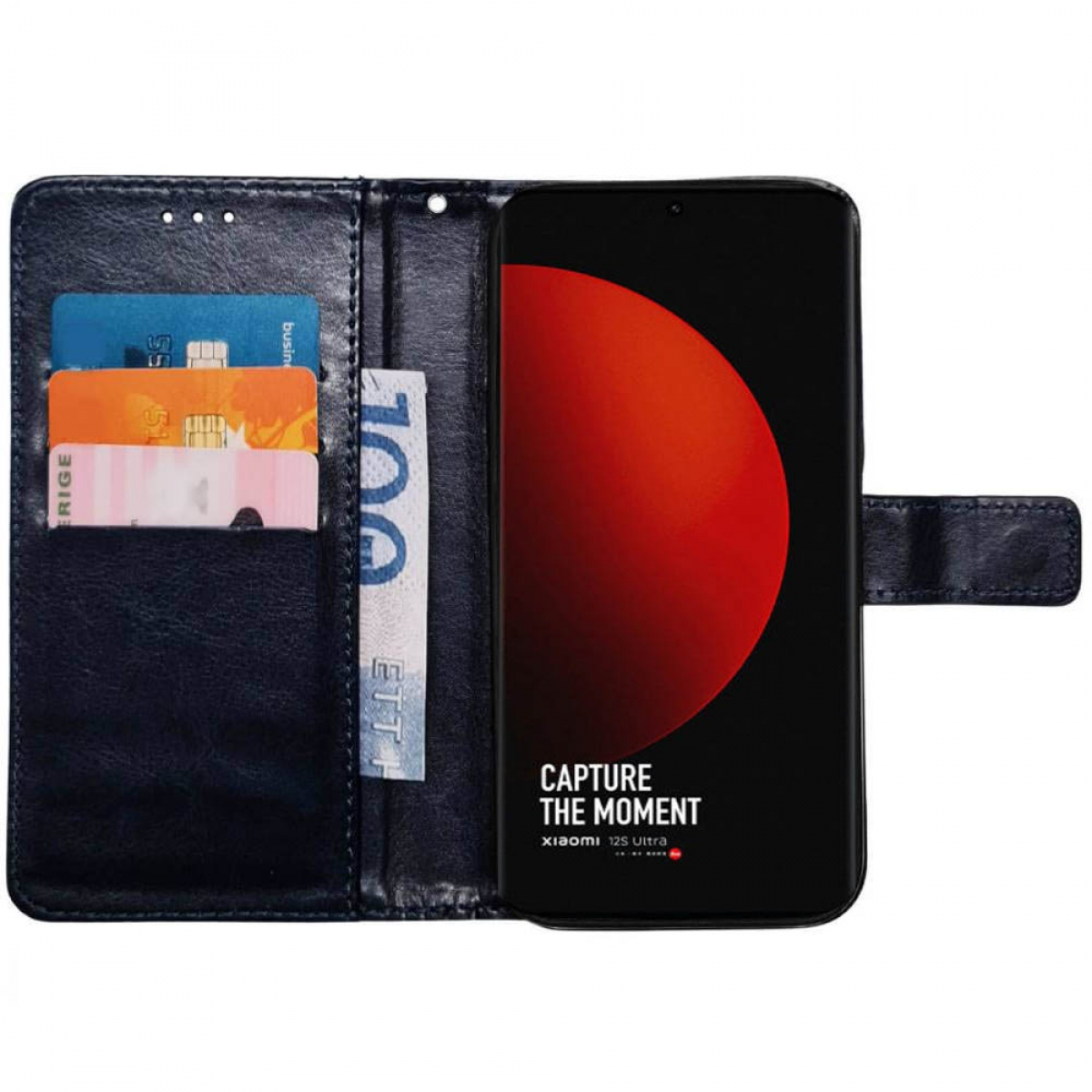 CASEONLINE Klappbare, Bookcover, Dunkelblau Xiaomi, 12S Ultra