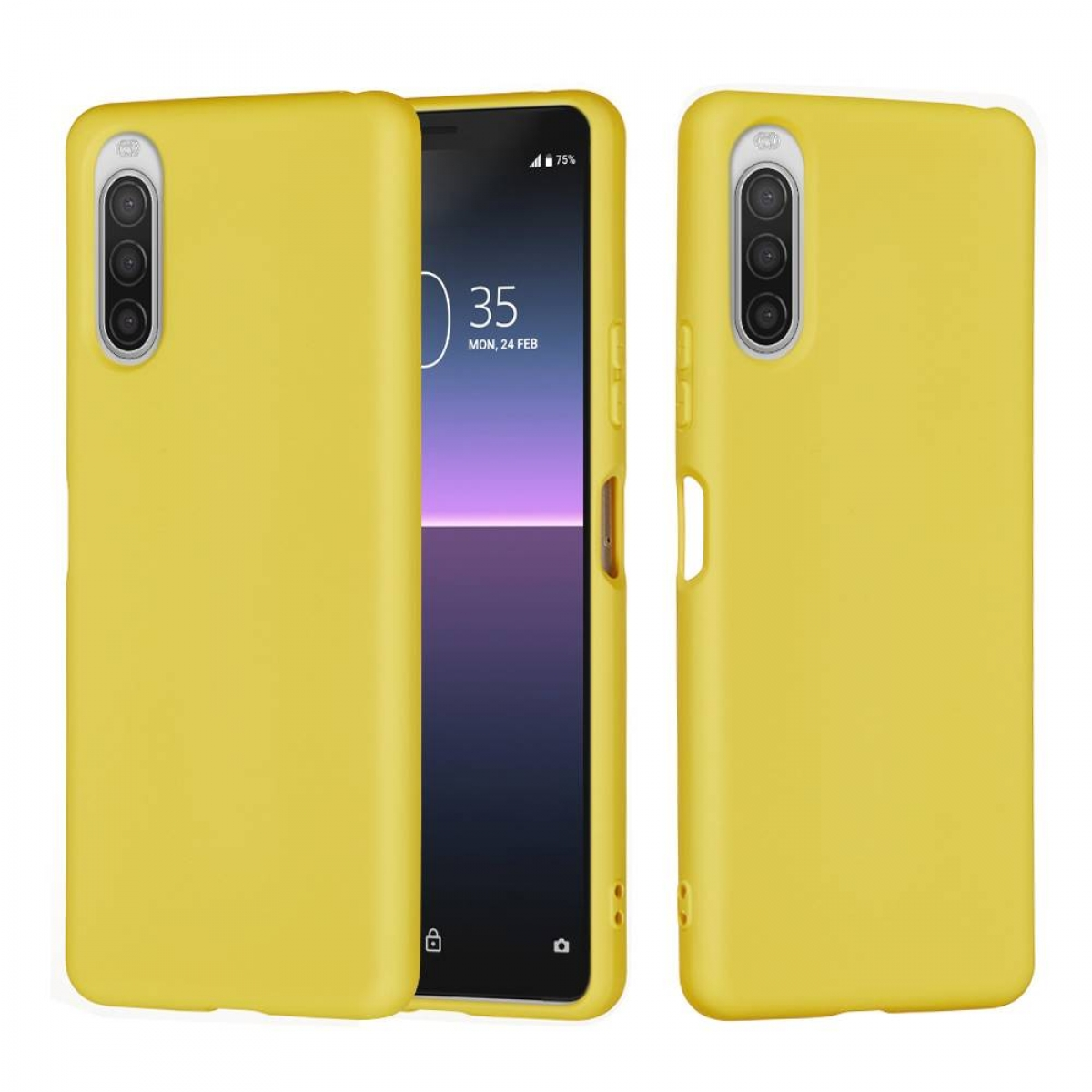 Sony, 5 Gelb Liquid Hülle, Backcover, II, CASEONLINE Xperia