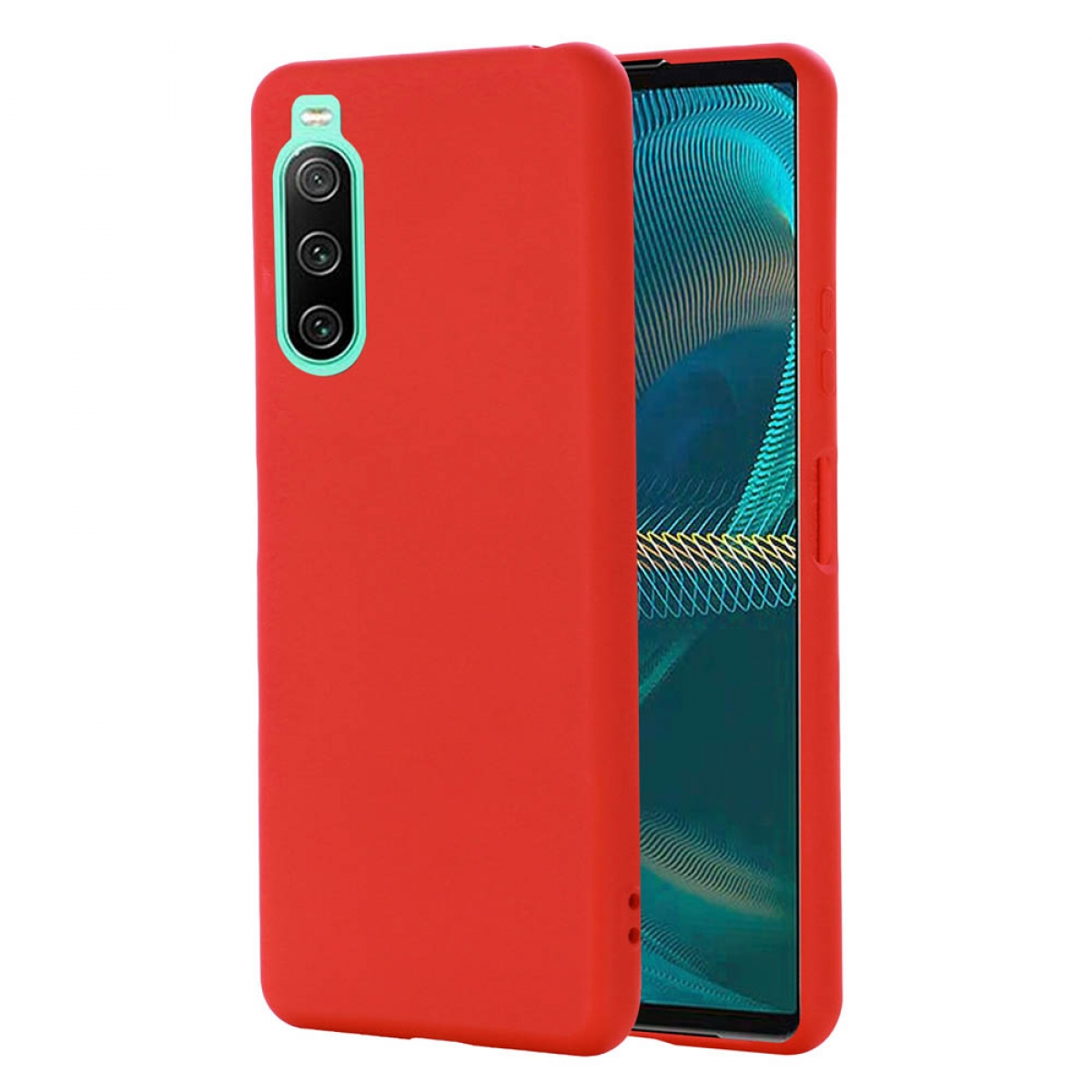 CASEONLINE Liquid Backcover, 10 Hülle, IV, Xperia Sony, Rot