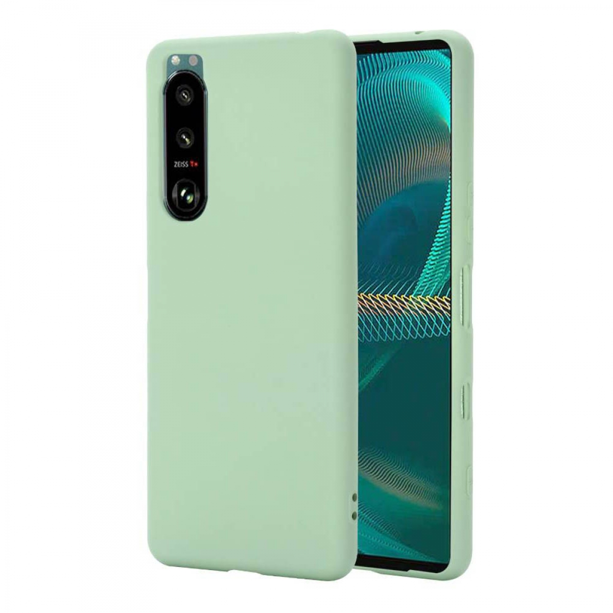 CASEONLINE Liquid Minze Backcover, Sony, III, Hülle, Xperia 5