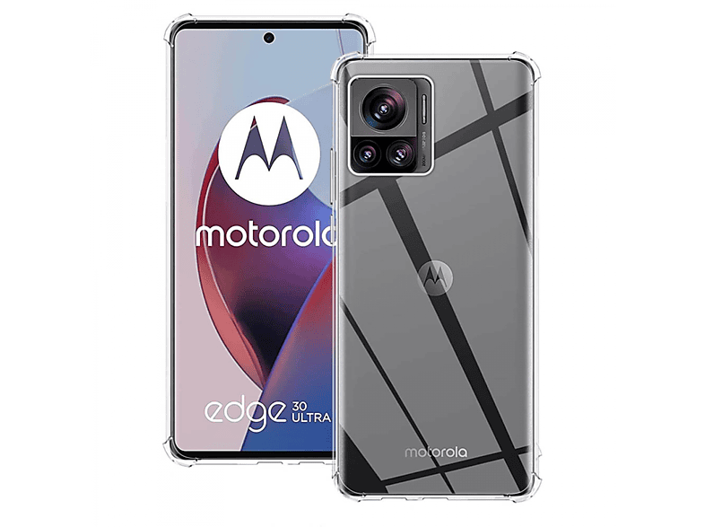 Backcover, 30 Ultra, Edge Motorola, Shockproof, CASEONLINE Transparent