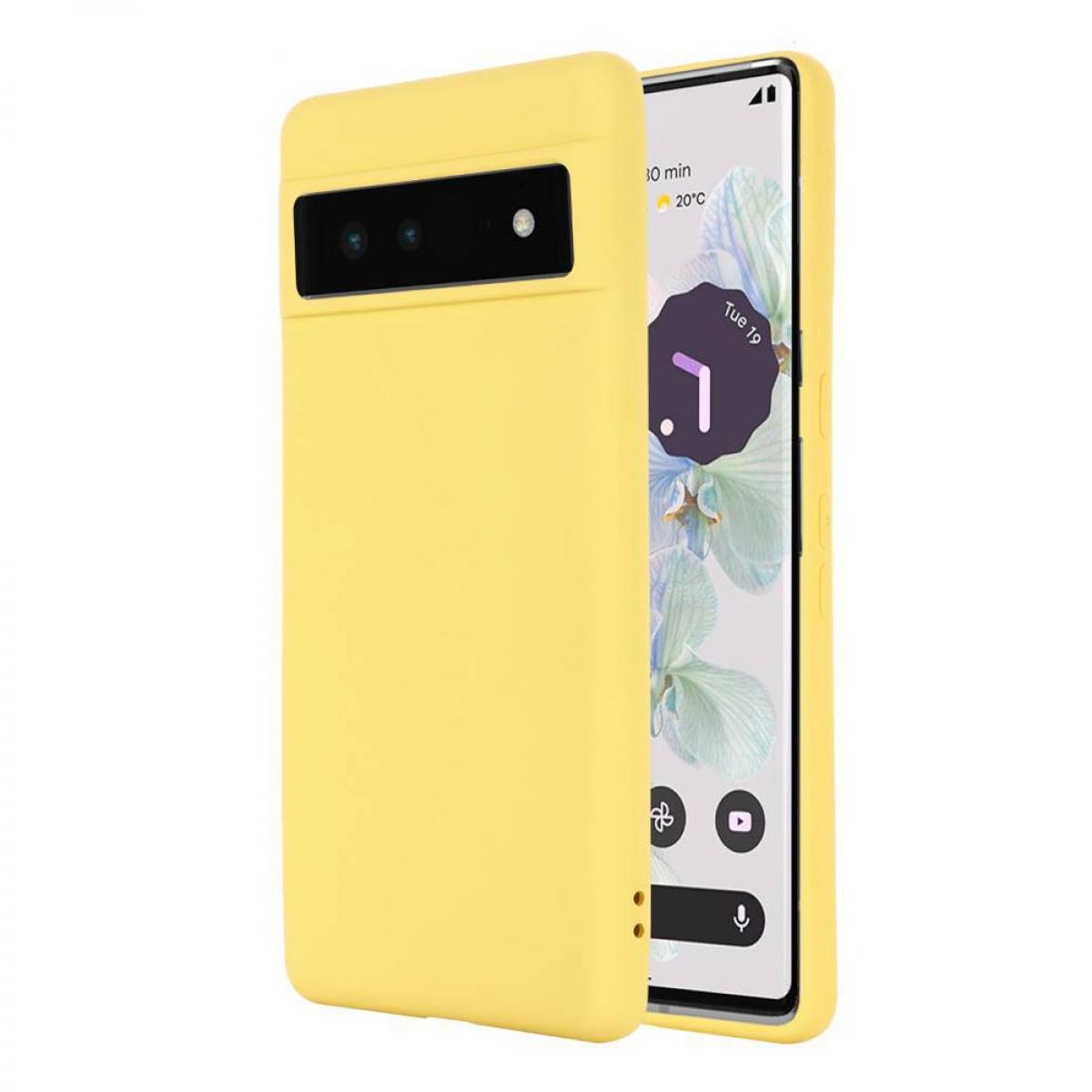 CASEONLINE Liquid, Backcover, Google, Gelb Pixel 7