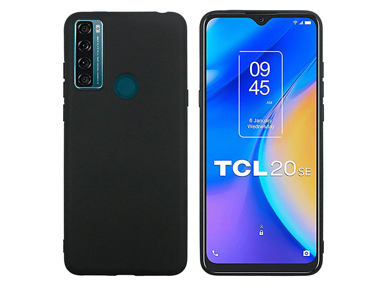 Magnet Case Cover For TCL 20 SE Flip Cover Wallet Stand Black