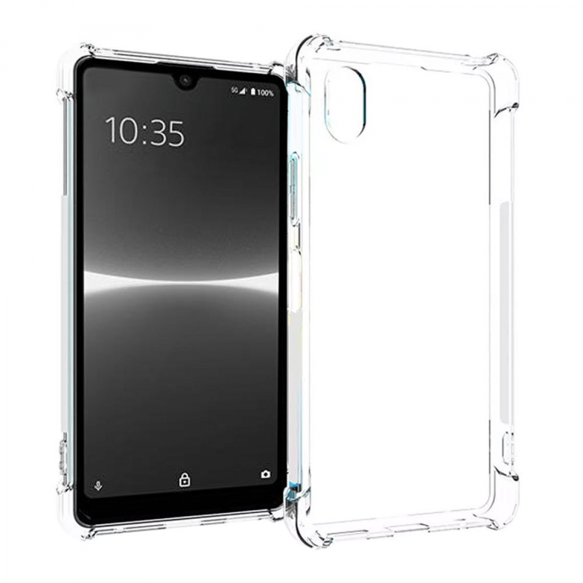 CASEONLINE Shockproof, Backcover, Sony, Xperia Ace Transparent 3