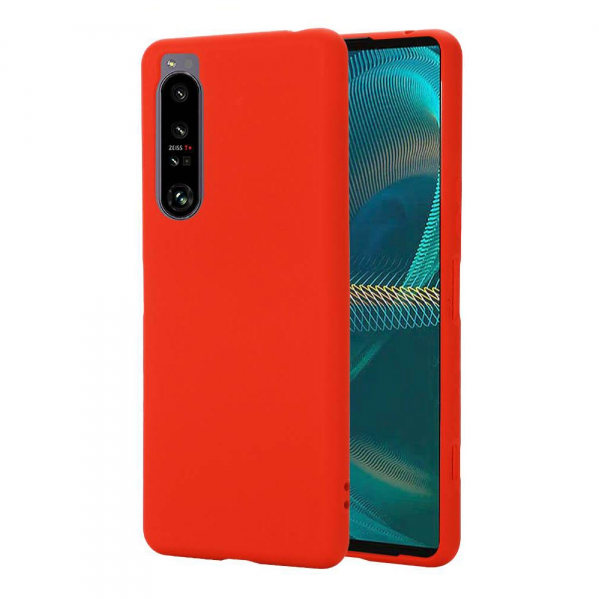 CASEONLINE Liquid Hülle, Backcover, IV, Rot Sony, Xperia 1