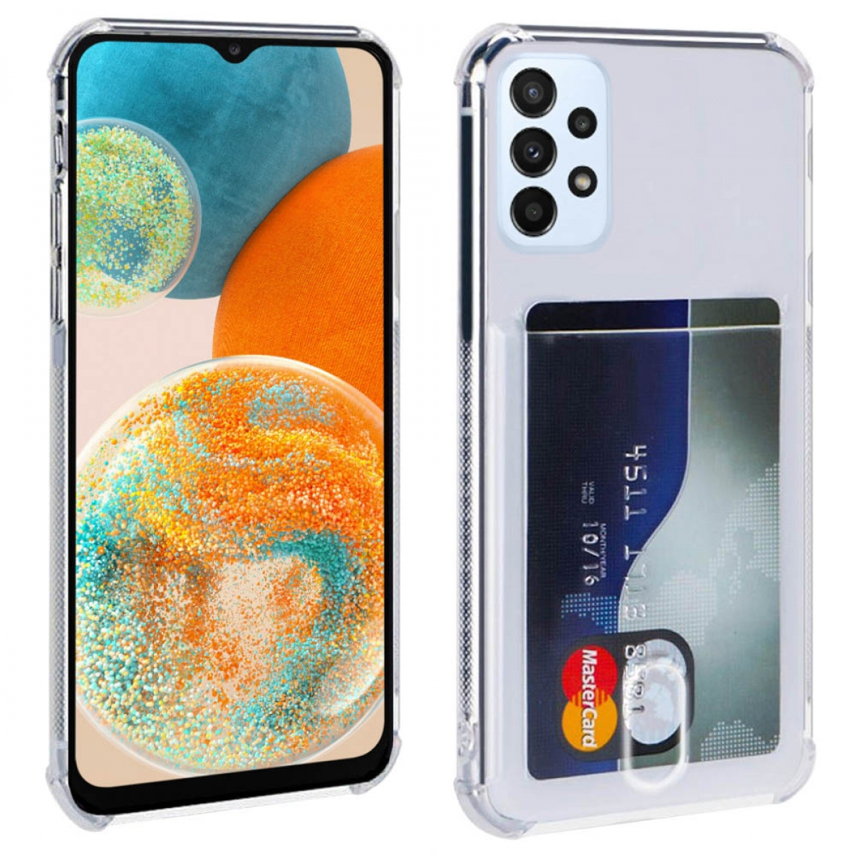 5G, Transparent Backcover, A23 Galaxy 2in1, Samsung, CASEONLINE Kartenhülle