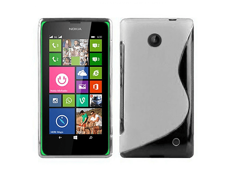 Lumia Backcover, CASEONLINE S-Line, Nokia, 630, Transparent