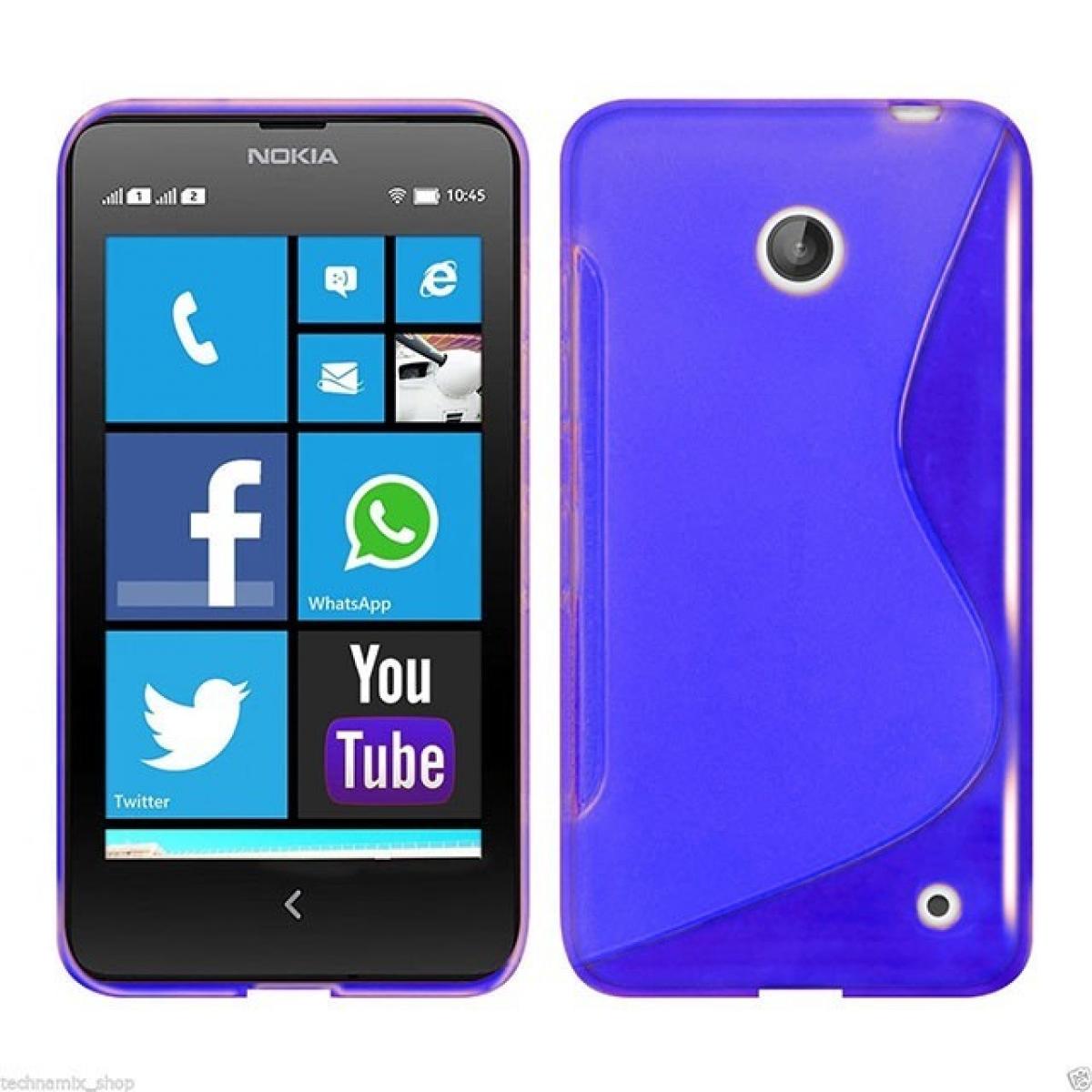 S-Line, CASEONLINE Backcover, Nokia, Blau Lumia 630,