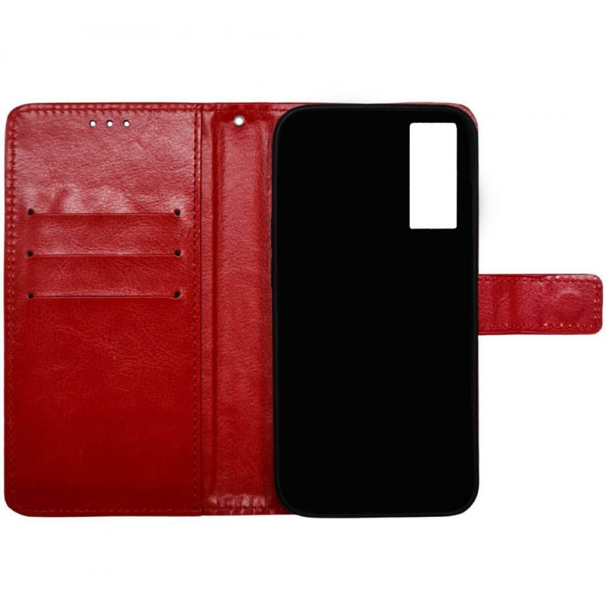 CASEONLINE Klappbare, Bookcover, 30, TCL, Rot