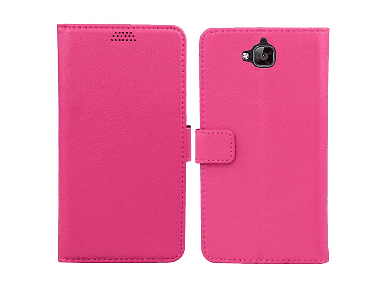 Pink Y6 Pro, Bookcover, Klappbare, CASEONLINE Huawei,