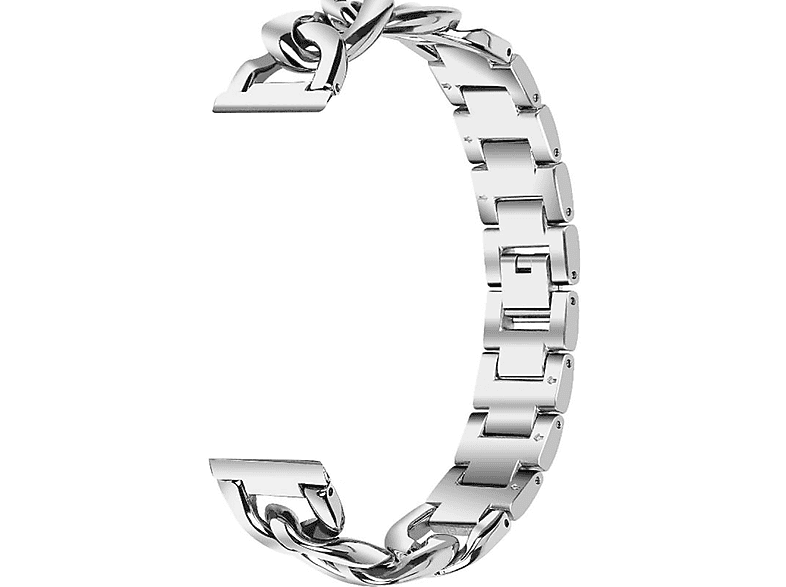 INF Uhrenarmband Edelstahlsplitter, Ersatzarmband, Charge 3/4, mit Charge Fitbit, Fitbit Silber 3/4 kompatibel