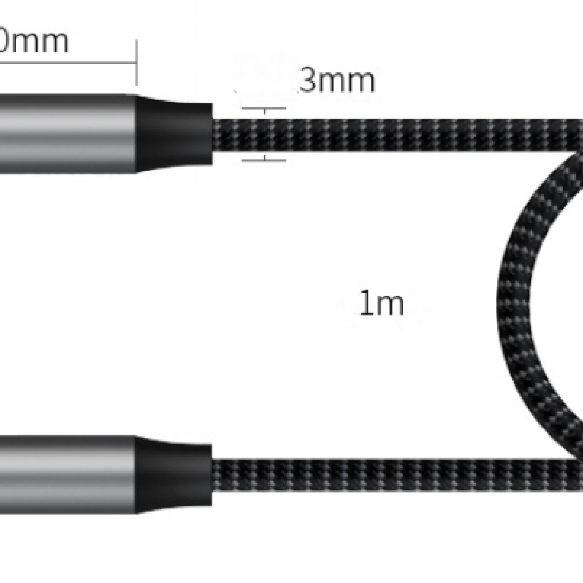 INF Miniklinke 3,5 Audiokabel mm AUX-Anschluss, für Audiokabel