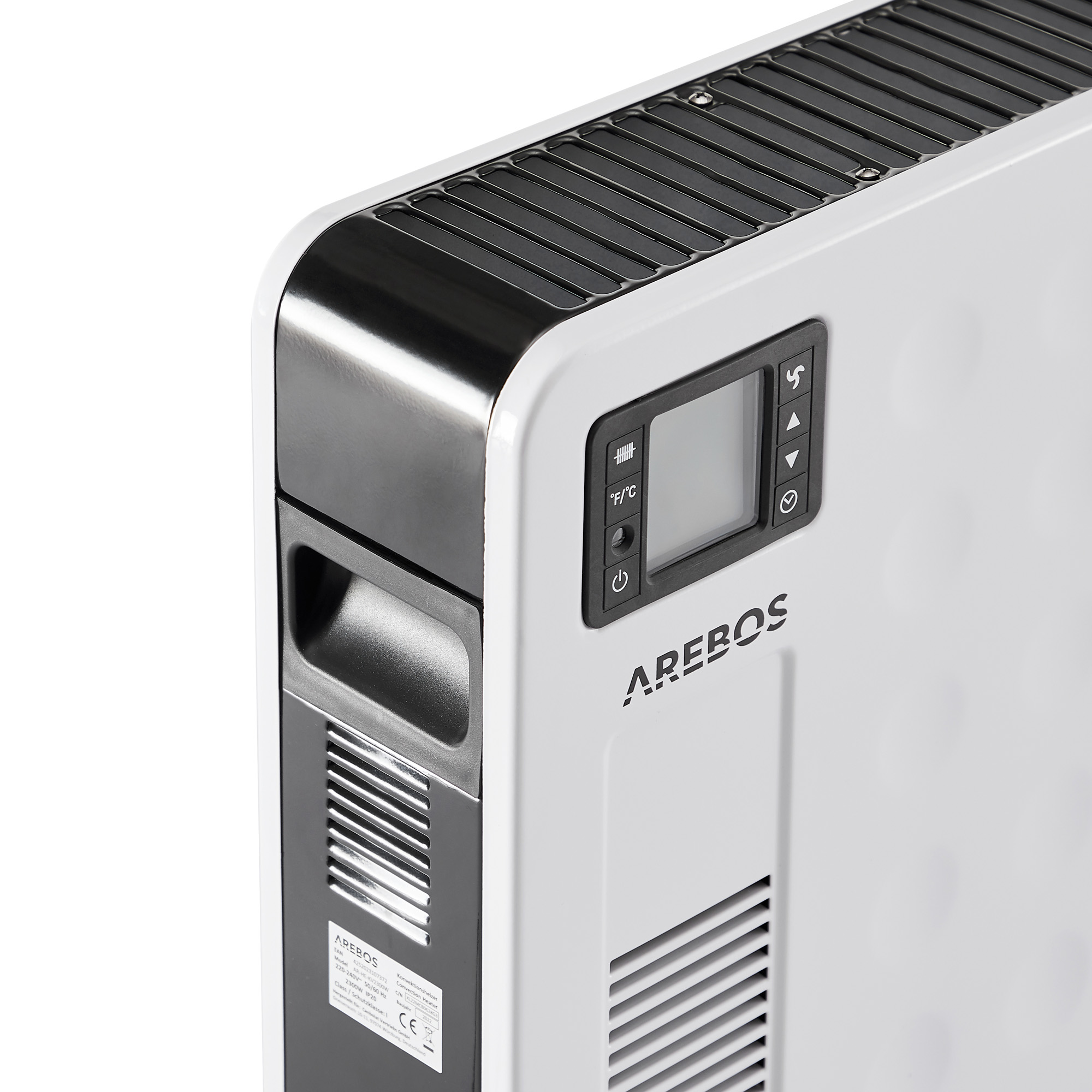 AREBOS Inkl. Fernbedienung integriertes Watt) (2300 Energiesparend Thermostat | Konvektor