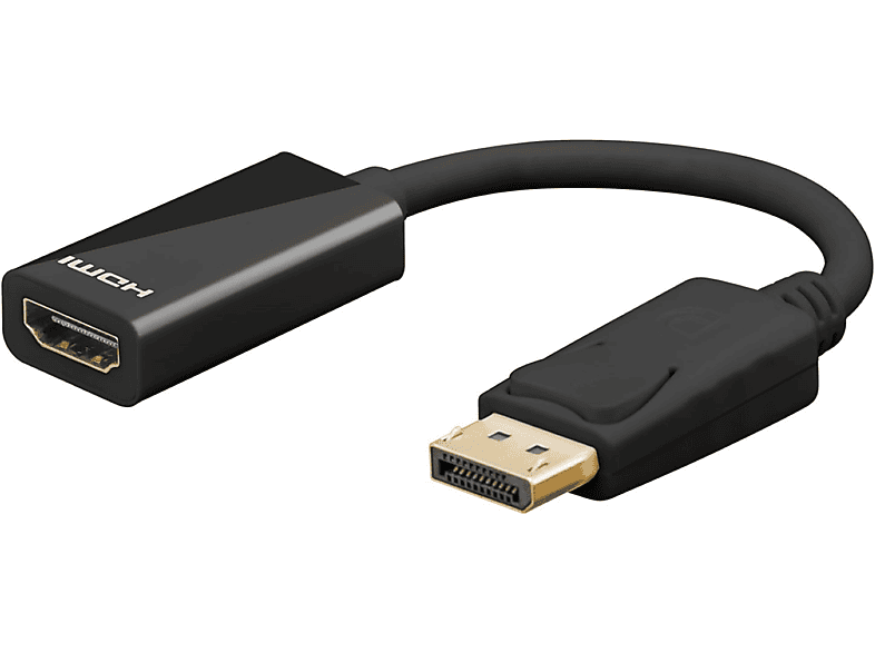 GOOBAY 67881 DisplayPort Schwarz HDMI-Adapterkabel, auf 60Hz 4K