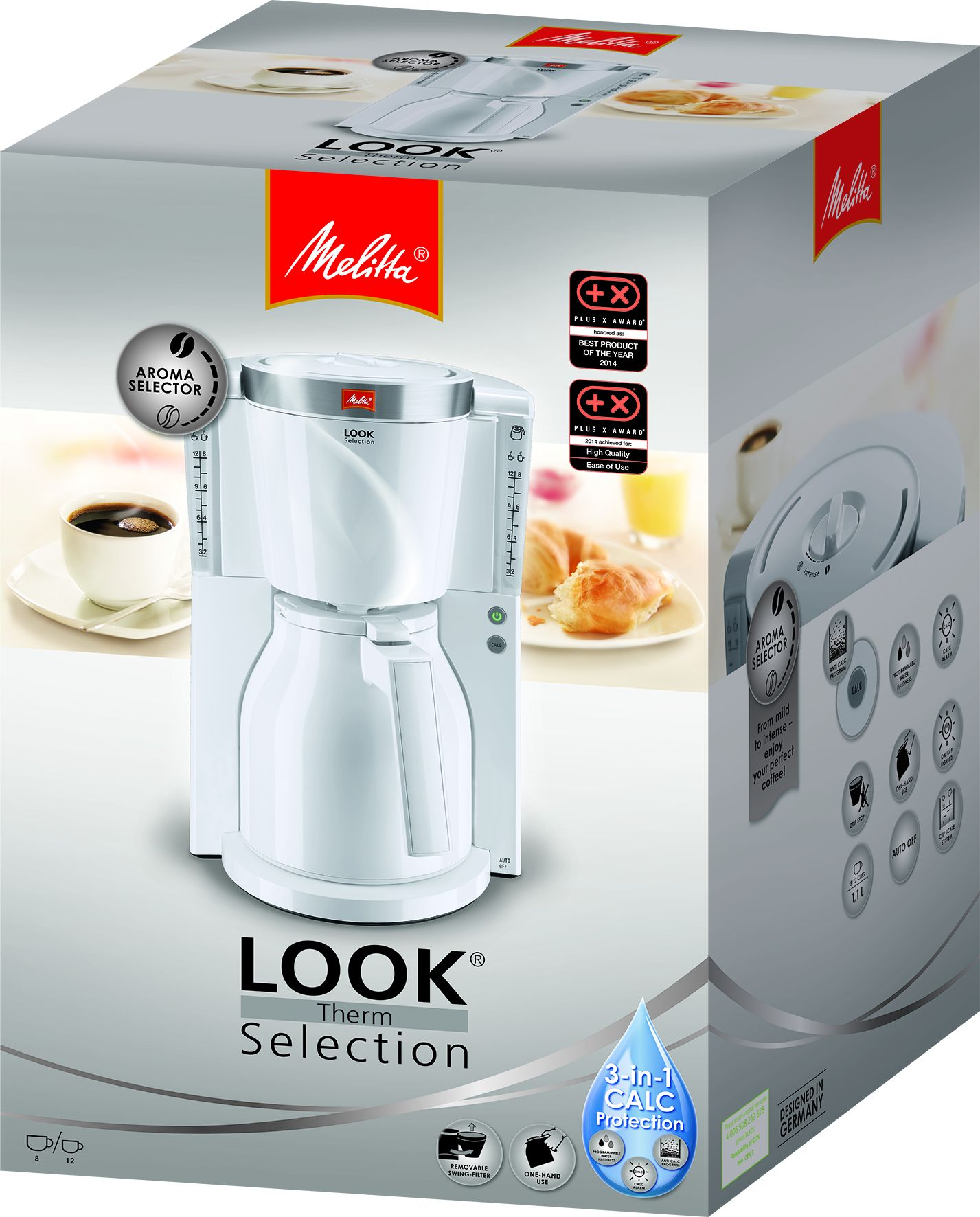 MELITTA Look Therm Weiß Selection Kaffeemaschine