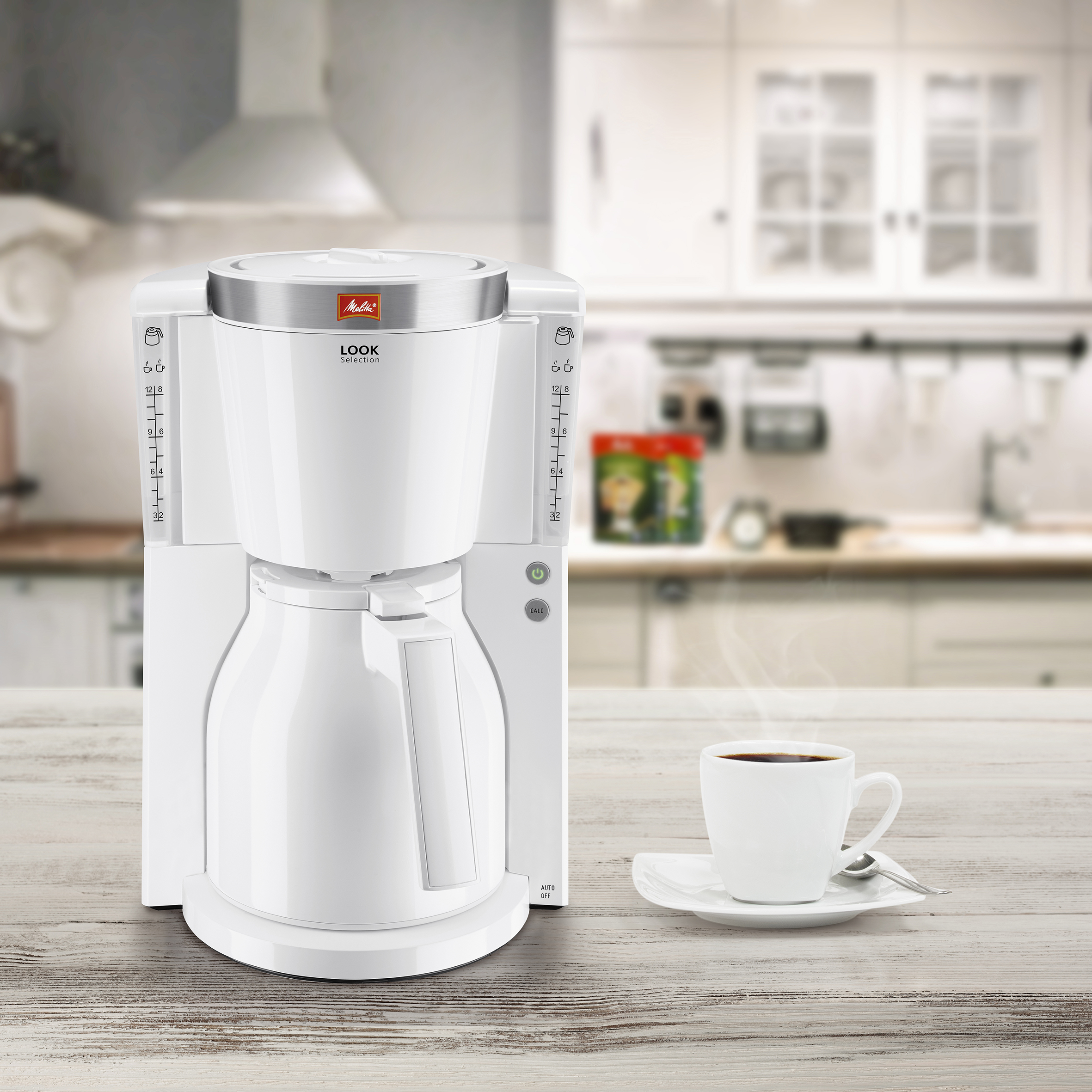 MELITTA Look Therm Selection Weiß Kaffeemaschine