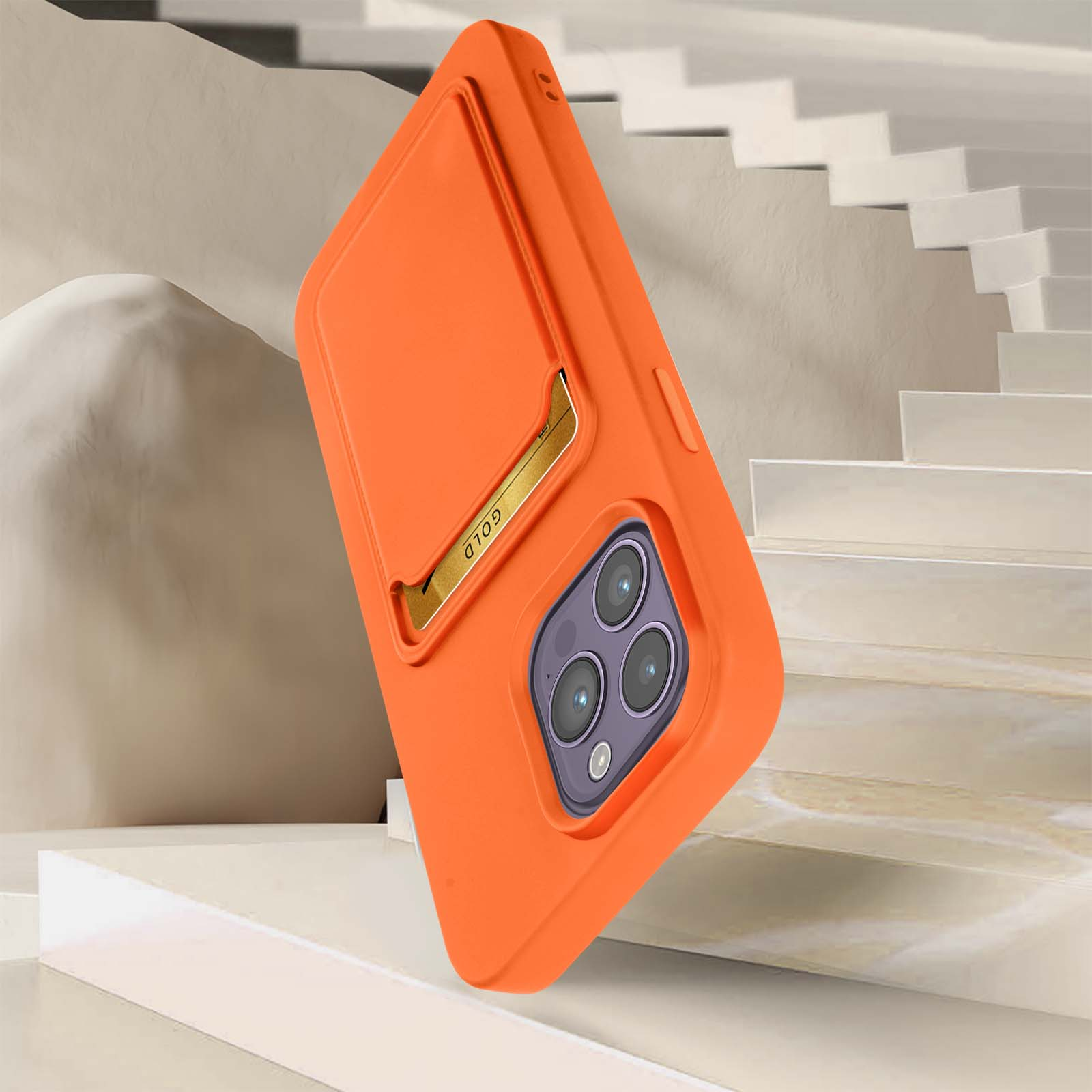 Pro, 14 Orange 4CB Backcover, Series, AVIZAR iPhone Apple,