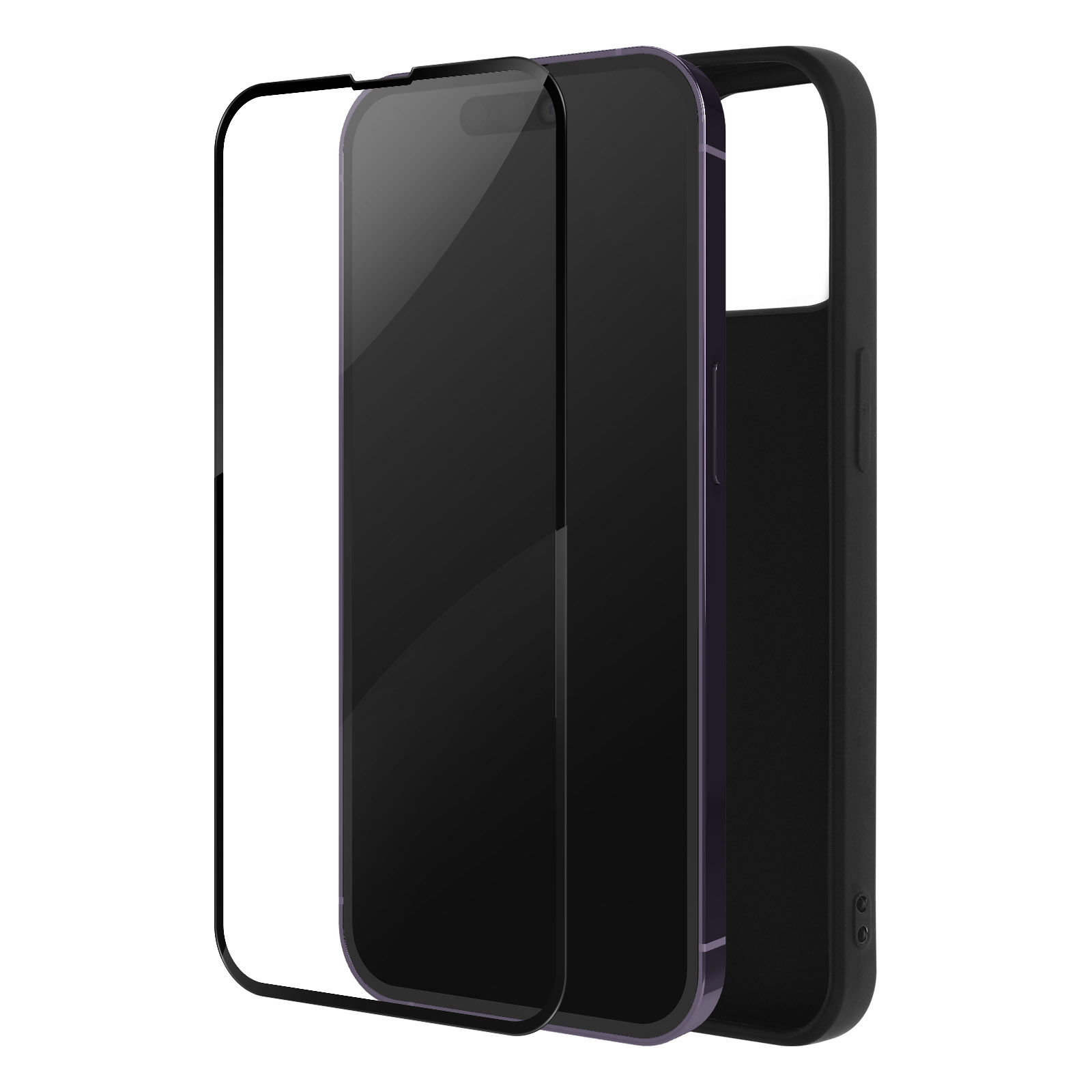 Black Schwarz Backcover, Pack 14 iPhone Pro Series, Apple, AVIZAR Max,