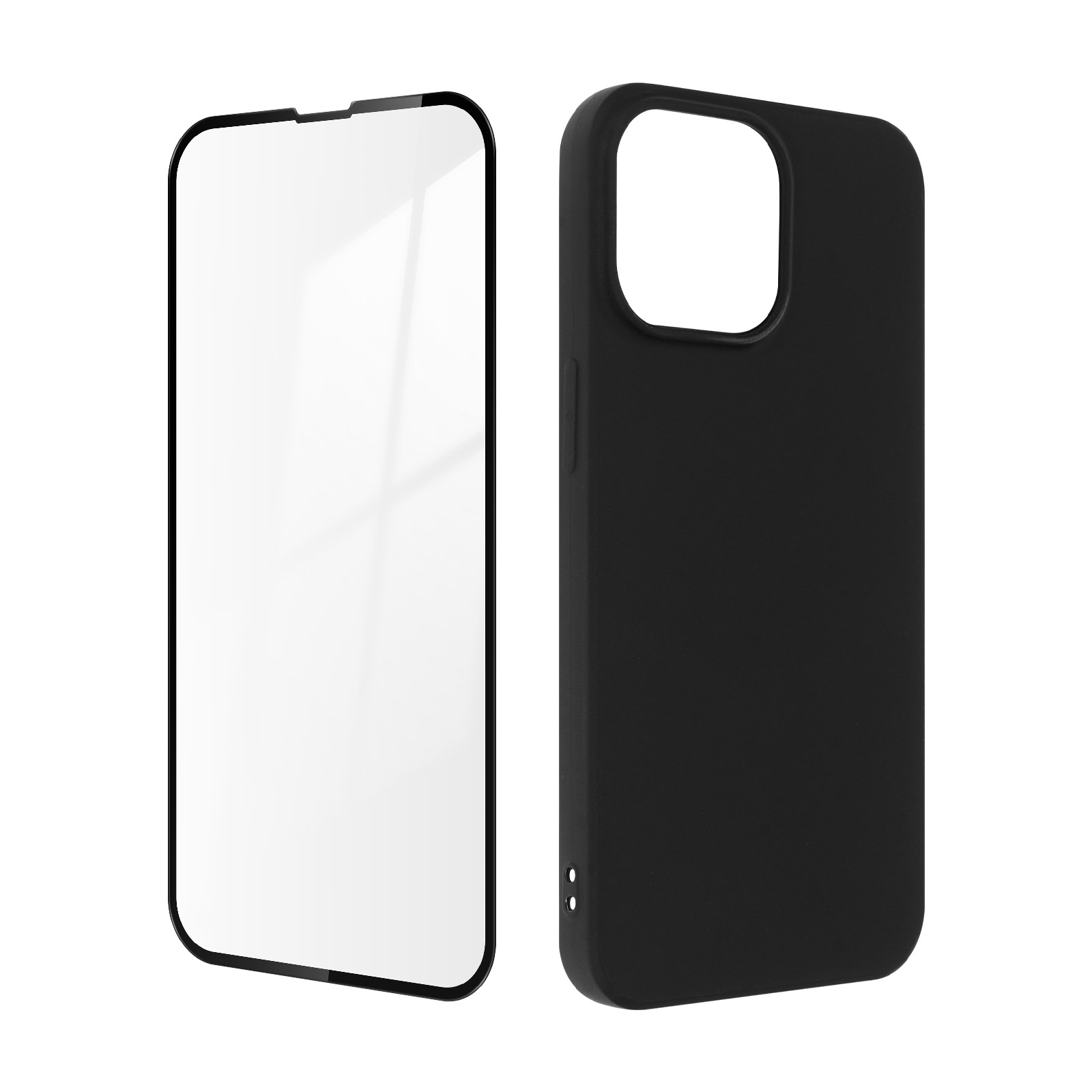 Black Schwarz Backcover, Pack 14 iPhone Pro Series, Apple, AVIZAR Max,