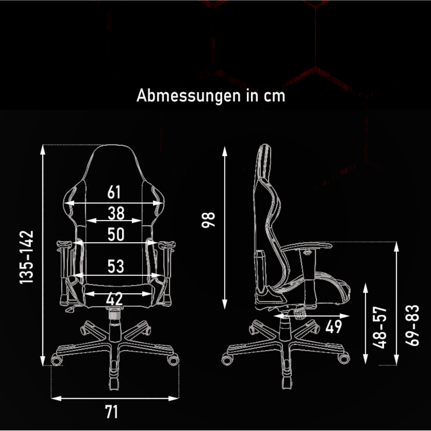 Chair, Schwarz Gaming DXRACER K-Series