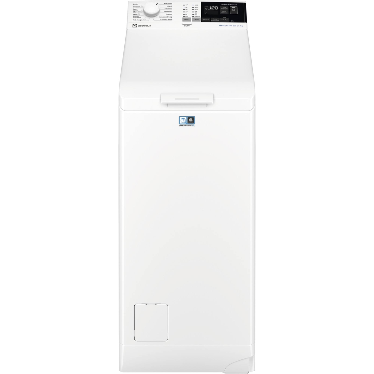 Lavadora carga superior - Electrolux EN6T4722AF lavadora carga superior 7kg a+++ ELECTROLUX, 7 kg, 14 programas, Blanco