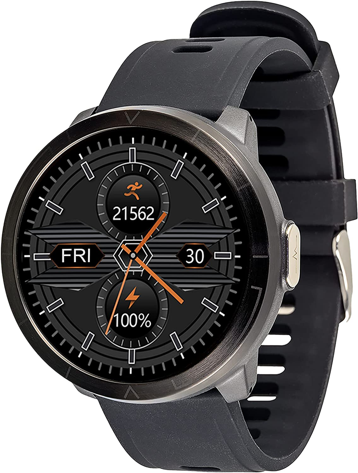 WATCHMARK WM18 schwarz Smartwatch Kunststoff Schwarz Silizium