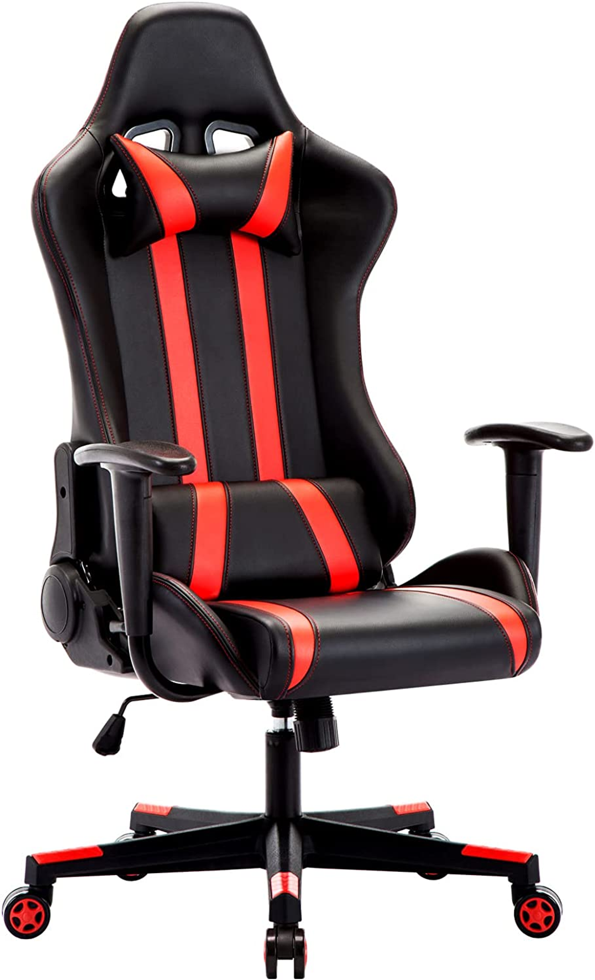 Intimate Wm Heart silla gaming escritorio giratoriasilla de oficina con reposacabeza apoyo y lumbar para los jugadores pc rojo 784099715938