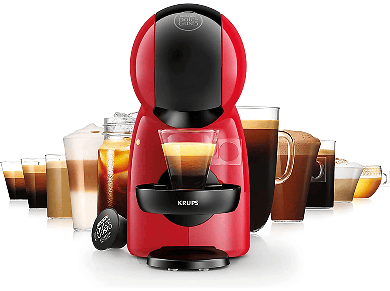 Cafetera de cápsulas KRUPS DOLCE GUSTO KP1A3510, 15 bar, 1500 W, Rojo