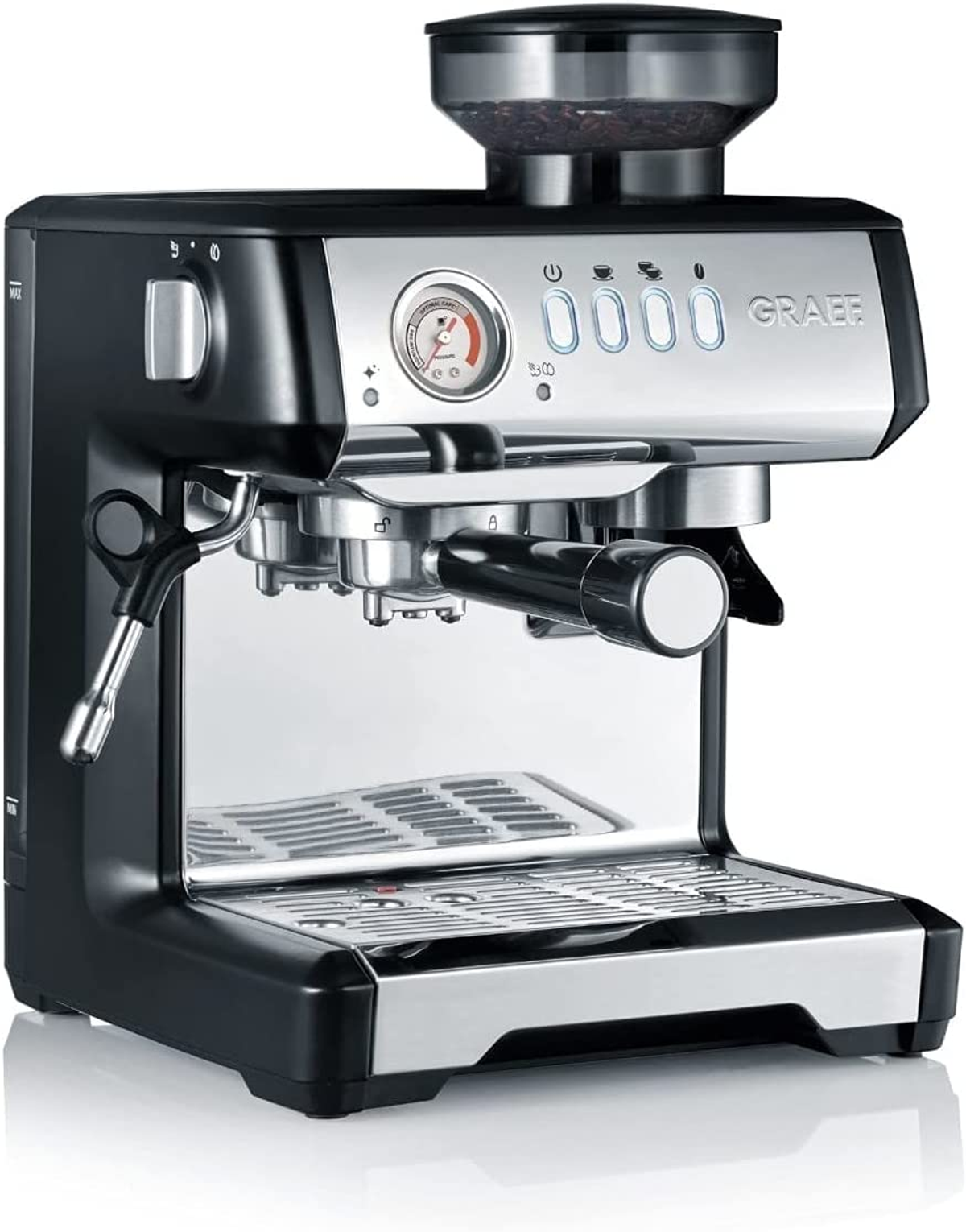 Graef Esm802eu Milegra cafetera espresso con portafiltros 1600 color negro