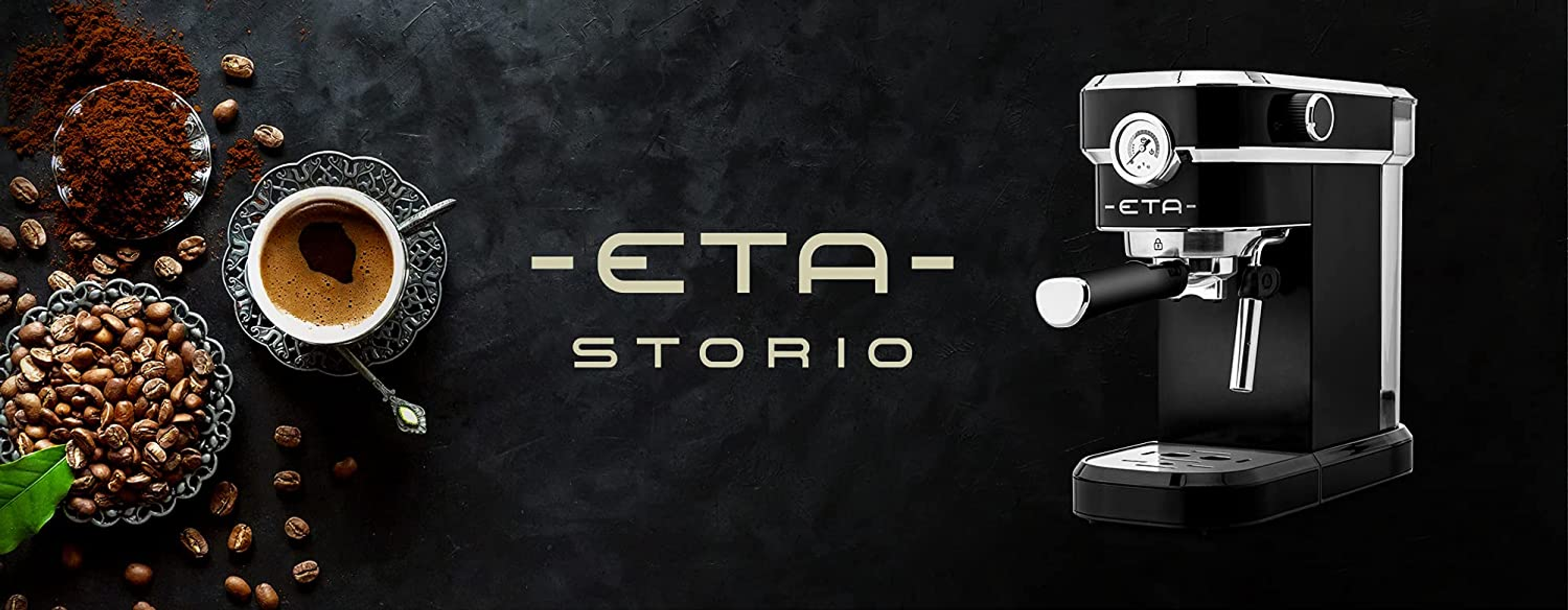 schwarz Storio Espressomaschine ETA
