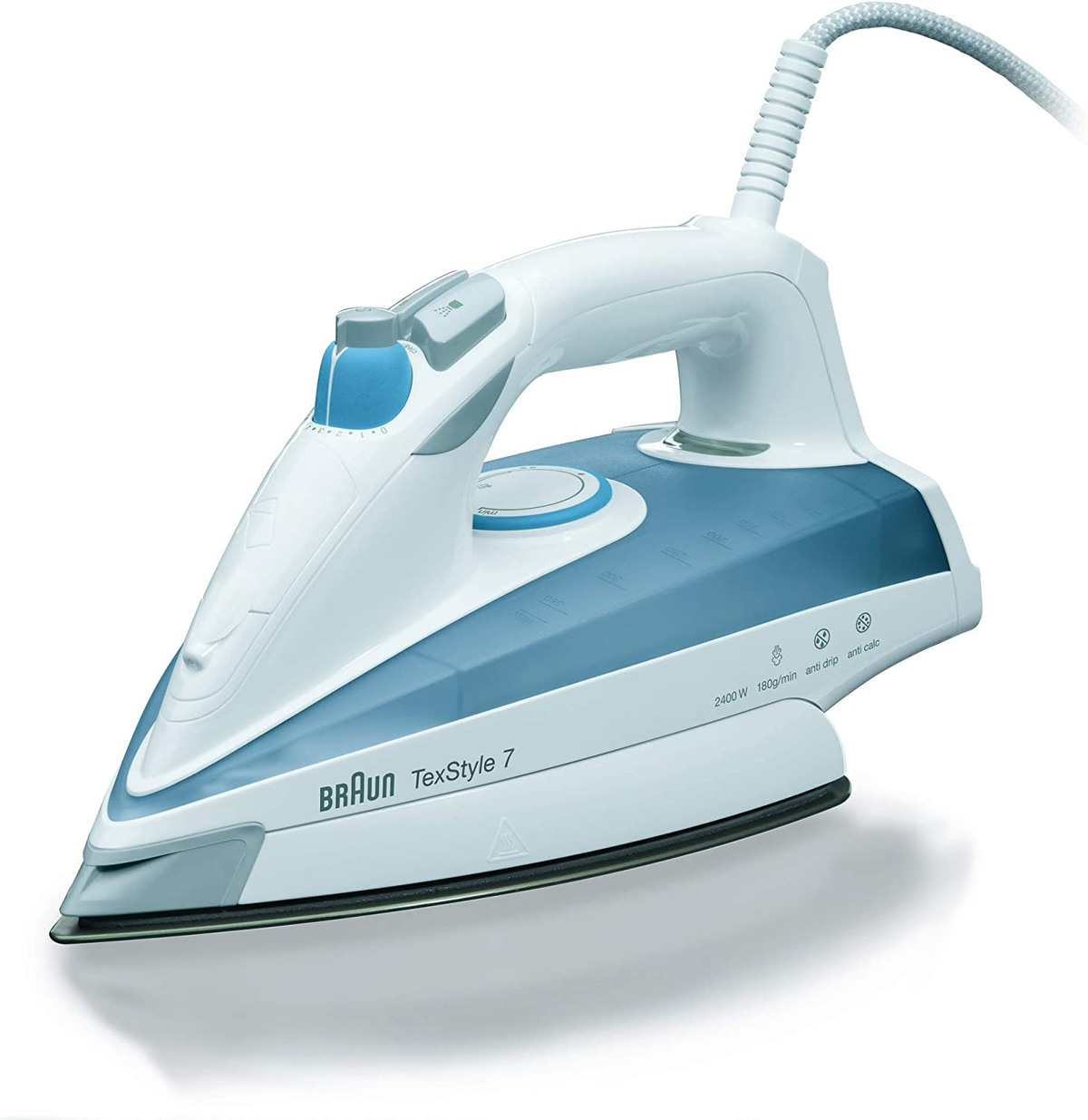 Braun Texstyle 7 ts725 plancha para la ropa vapor 2400w suela eloxal golpe 180grmin 400ml hogar 04