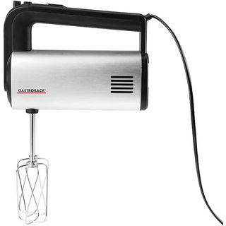 GASTROBACK 40983 DESIGN HANDMIXER PRO Handmixer Edelstahl/Schwarz (500 Watt, 0.8 Liter. 0.75 l)