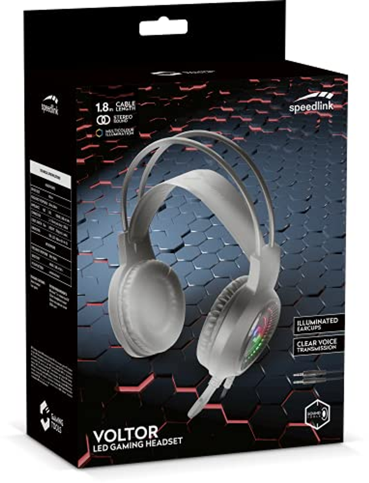 SPEEDLINK Voltot Over-ear PC Schwarz LED