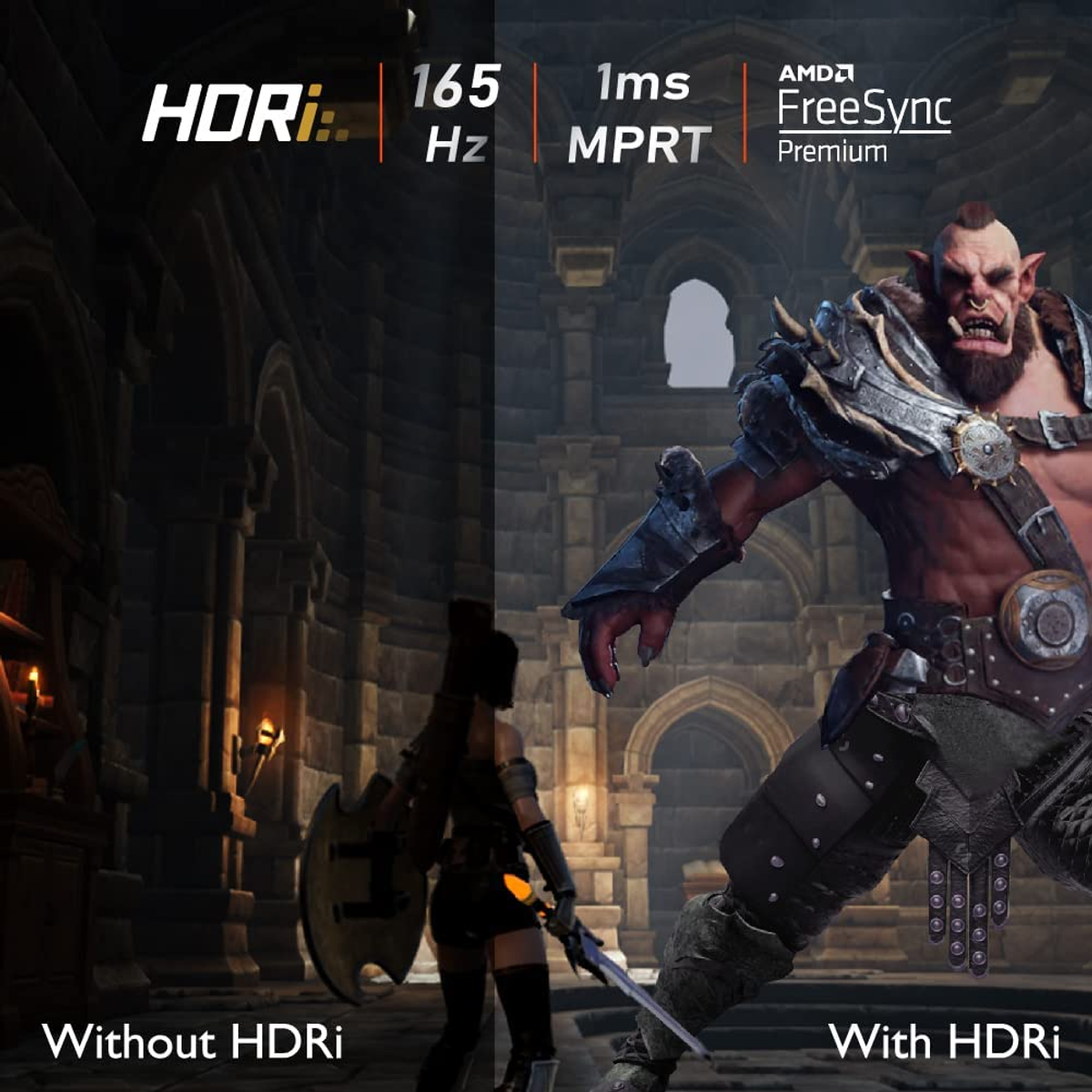 Porównanie grafiki w grach: bez HDR vs z HDR.