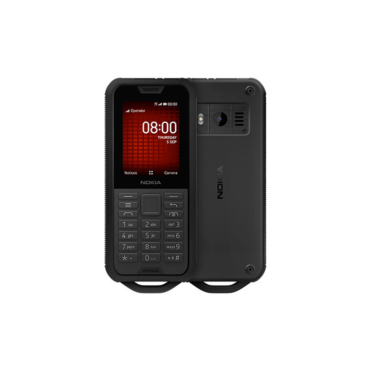 Móvil - Nokia 800 Tough NOKIA, Negro, 4 GB, 512 MB, 2,4 ", Qualcomm Snapdragon 205 (2x1.1 GHz Cortex-A7)