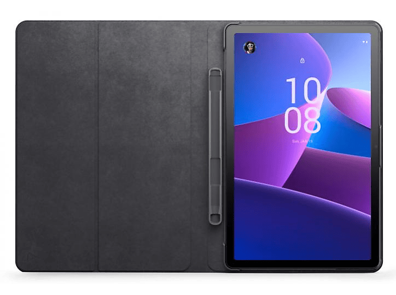 Storm Polycarbonat, Schutzhülle TAB PLUS Microfaser, FOR M10 GREY Bookcover Tablet für FOLIO CASE für Gray Lenovo ZG38C03903 LENOVO